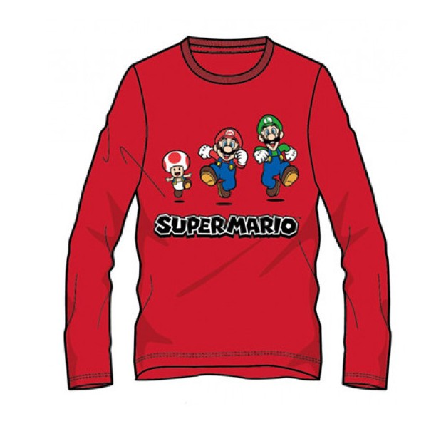 Longsleeve Super Mario, Luigi & Toad